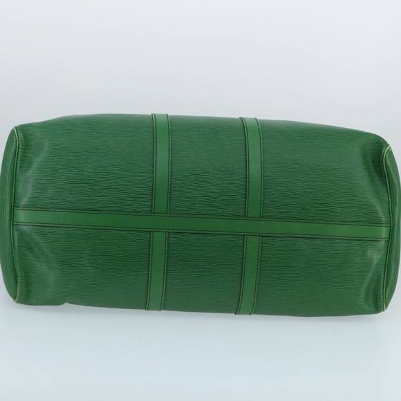 LOUIS VUITTON Epi Keepall 55 Boston Bag Green M42954 LV Auth 98046 - Picture 5 of 16